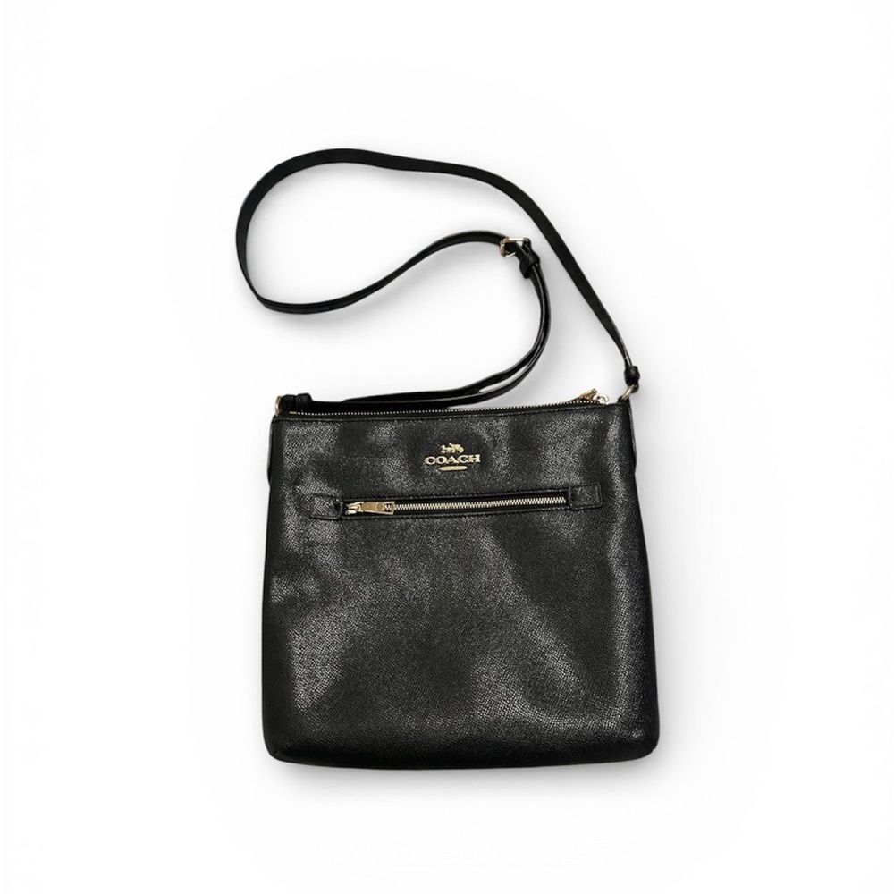 Coach Shimmering Black Crossbody Bag